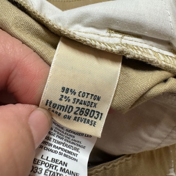 LL Bean capris crops classic fit chino khaki womens 18 Reg - Picture 4 of 9